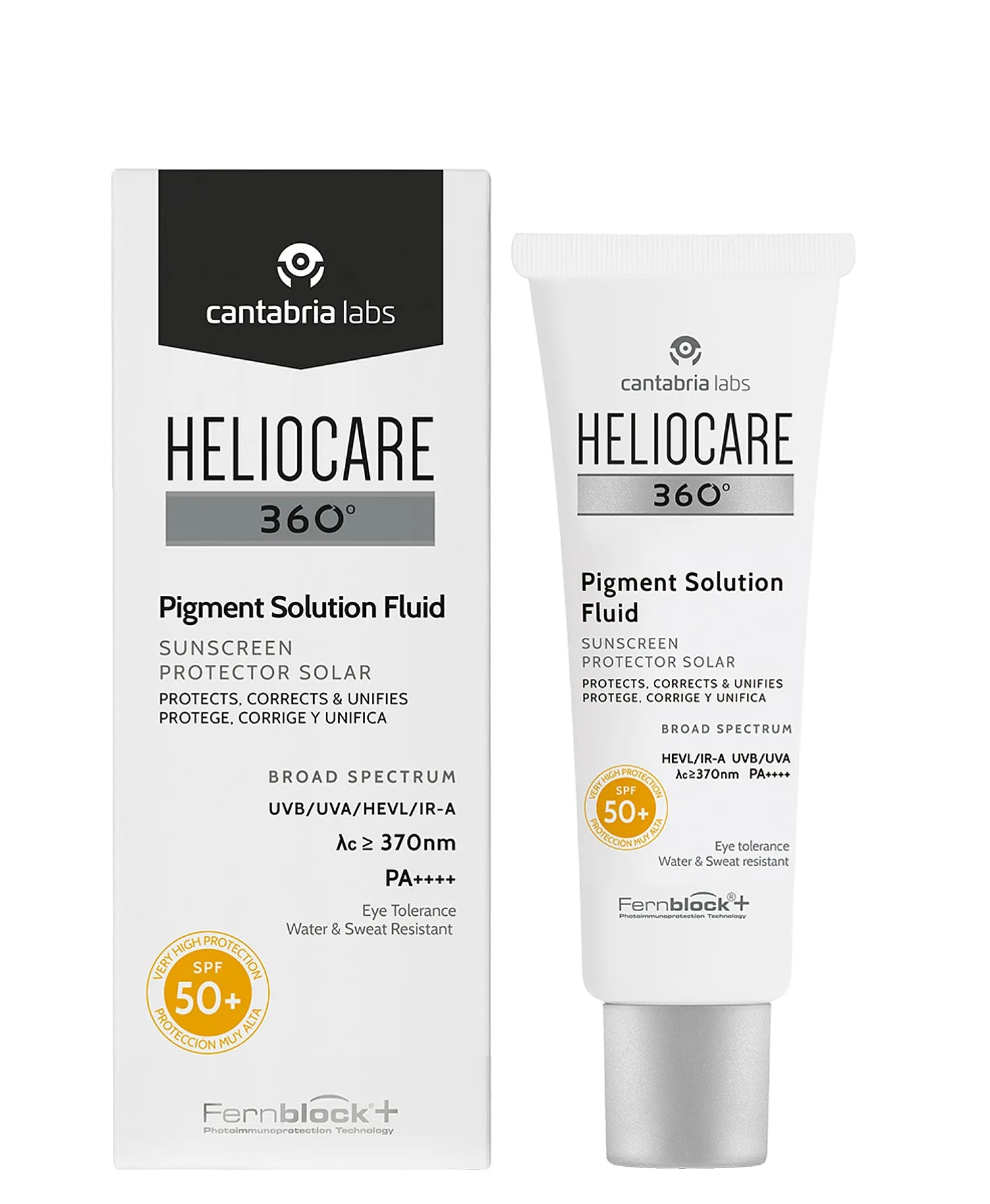 Image of Heliocare 360 Pigment Solution Fluid SPF50 50ml